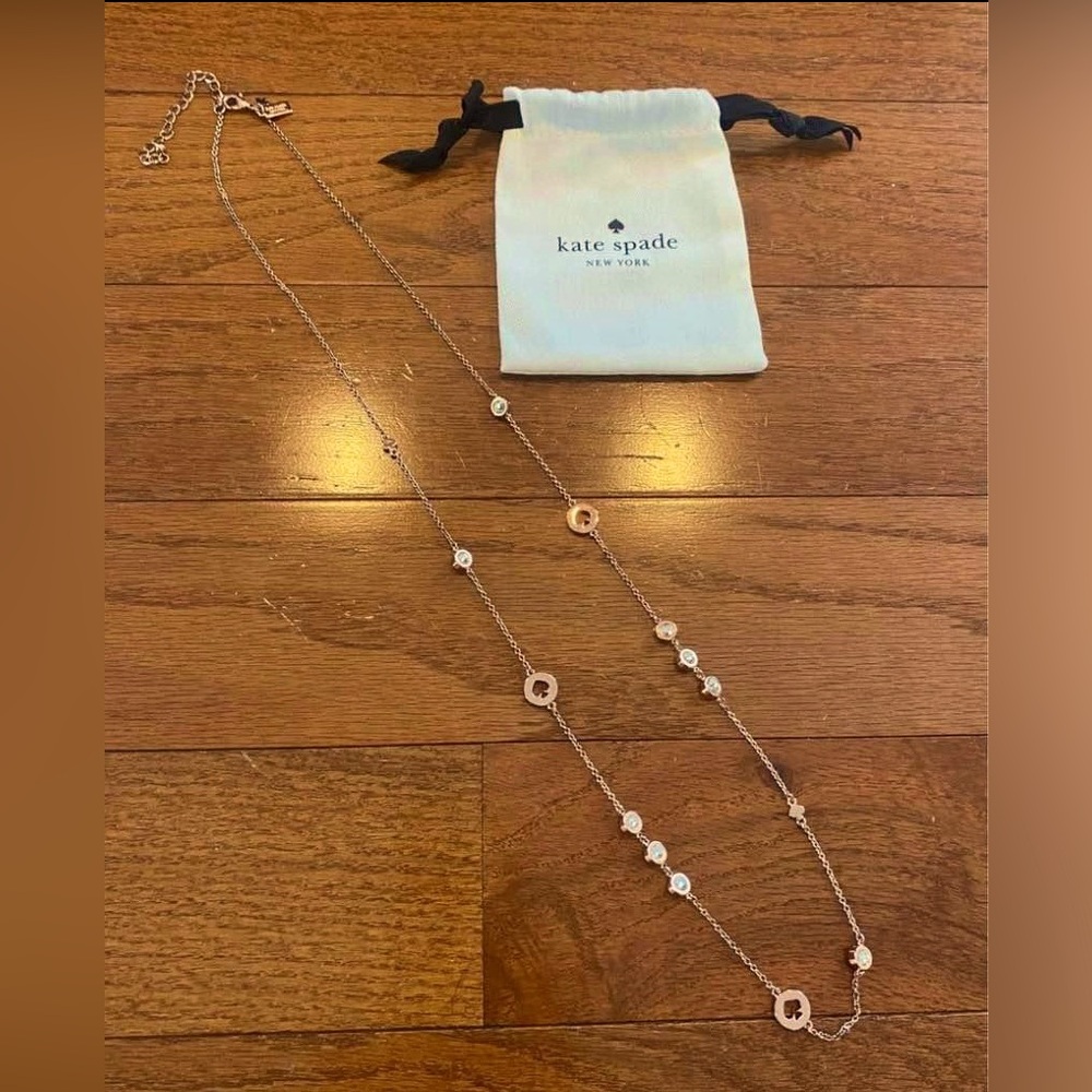 Kate Spade Long Rose Gold Necklace